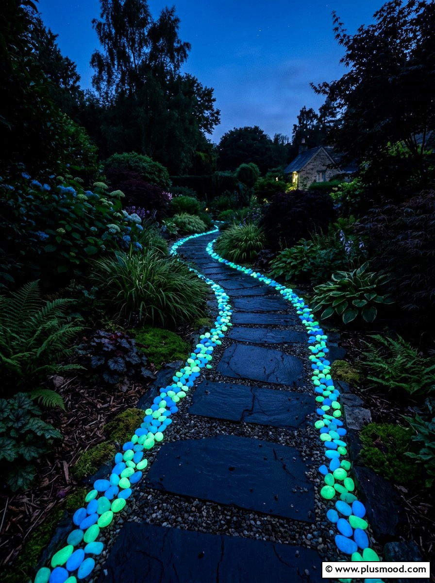 Glow In The Dark Garden Stones - 25 painted rock ideas for garden
