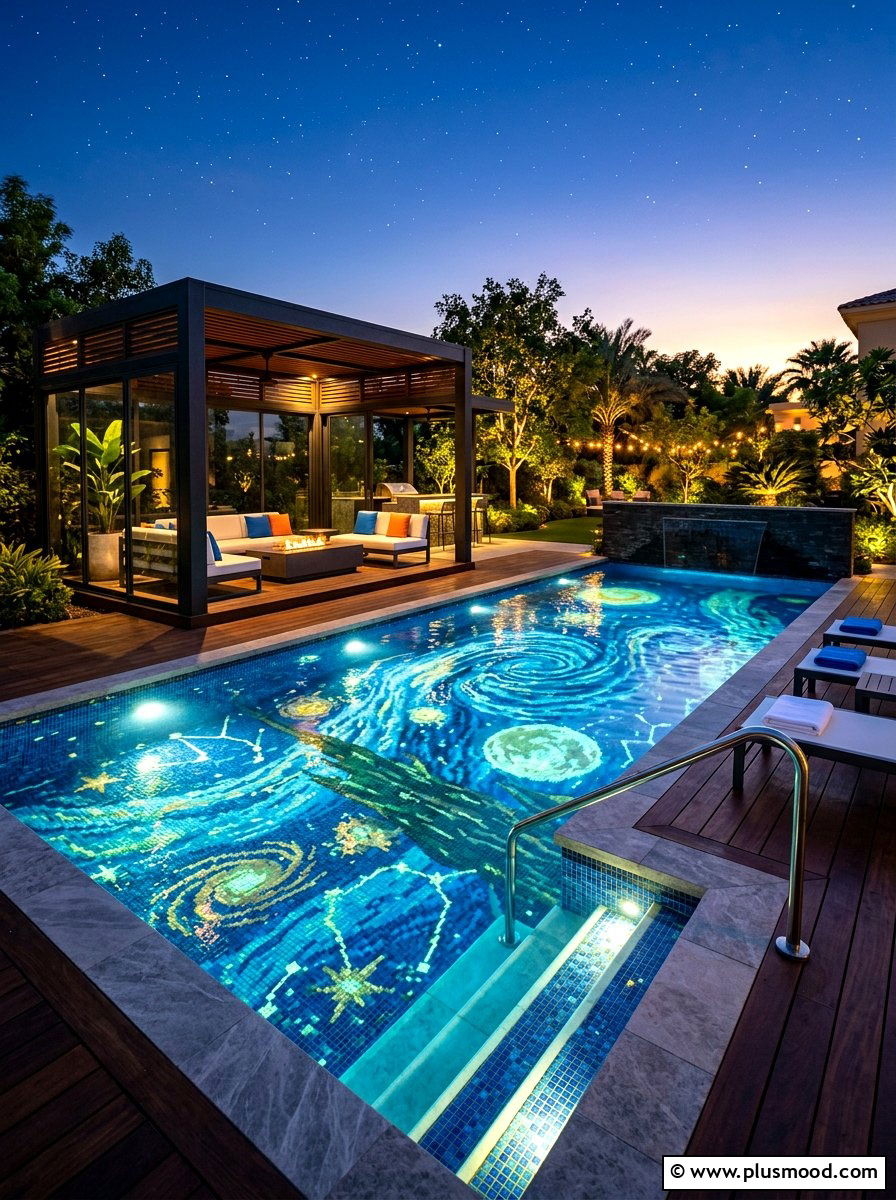 Glow In The Dark Pool Tile - 25 summer pool lighting ideas