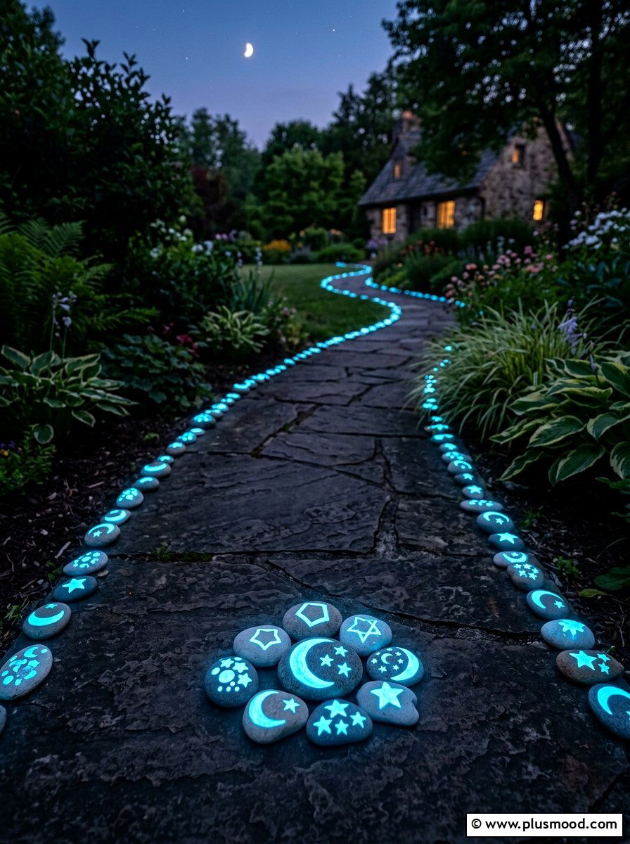 Glow In The Dark Rock - 25 painted rock ideas for outdoor gallery