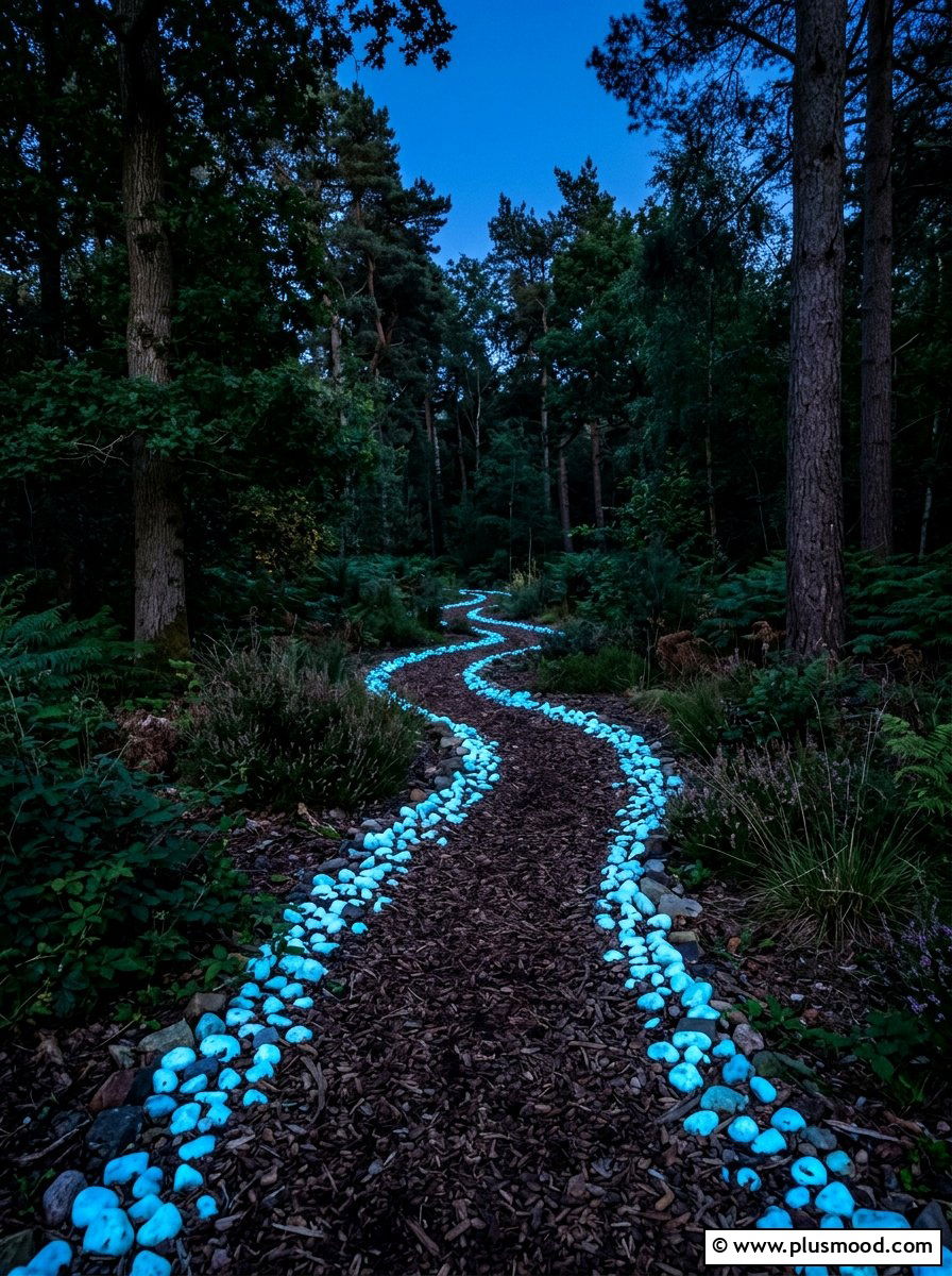 Glow In The Dark Rocks - 25 painted rock ideas for pathway art