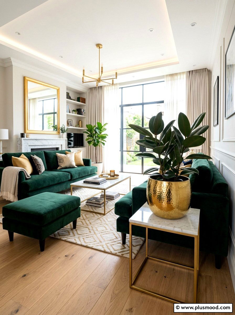 Gold Brass Planter - 25 summer boho planter ideas