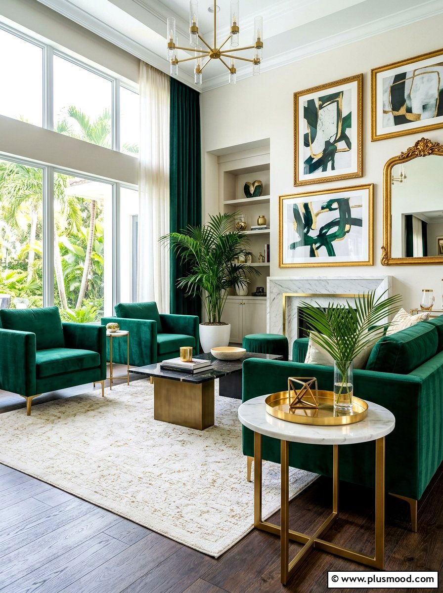 Gold Metallic Accents - 25 summer end table decor ideas