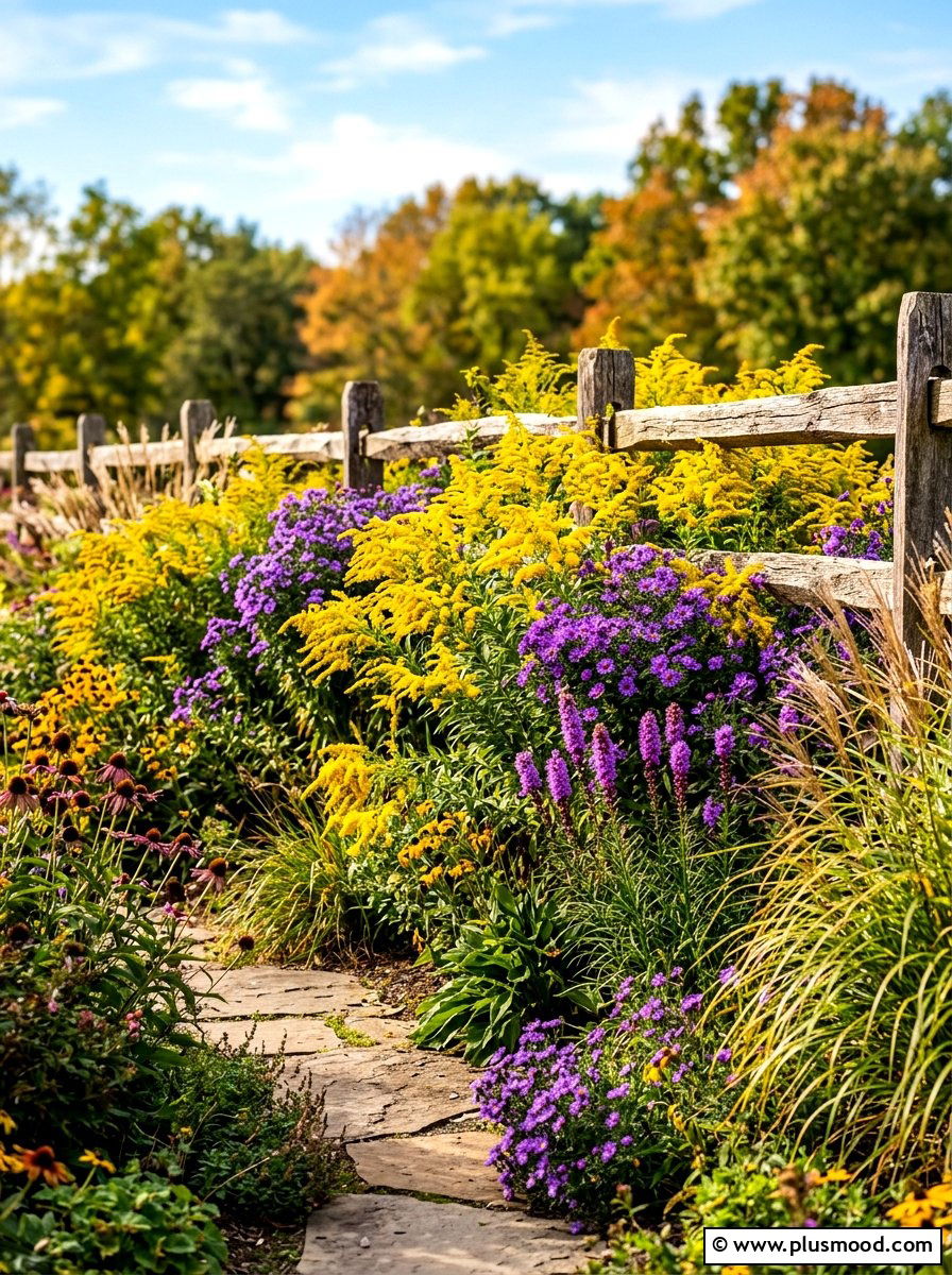 Goldenrod Planting - 25 summer pollinator landscaping ideas