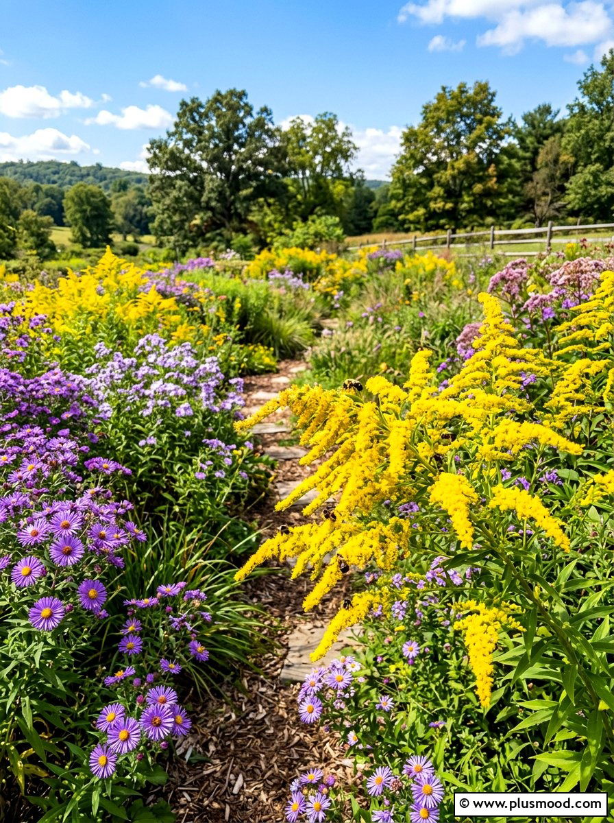 Goldenrod Pollinator Garden - 25 summer pollinator garden ideas