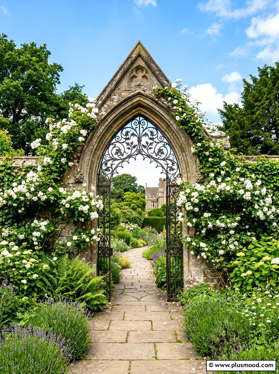 Gothic Pointed Arch - 25 summer garden arch ideas