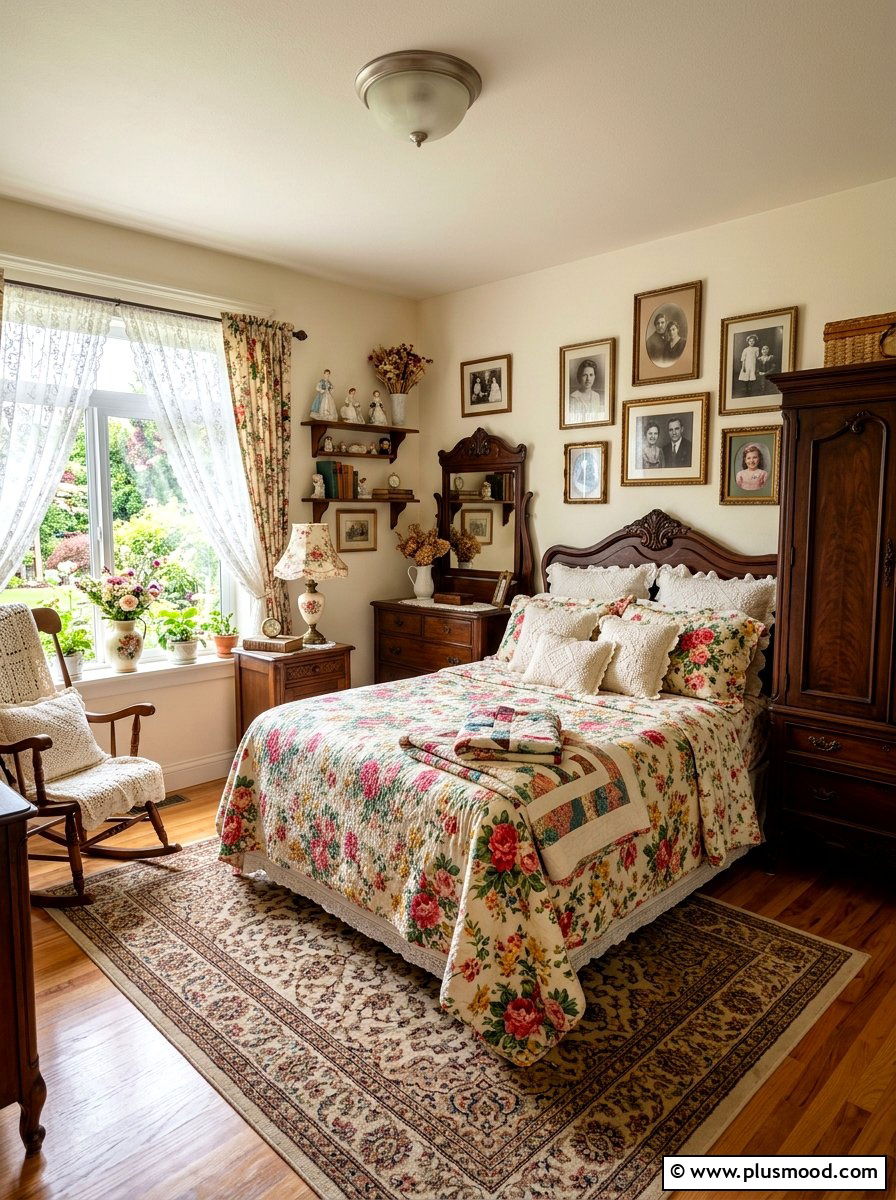 Grandmacore Style Bedroom - 25 mid summer home decor ideas