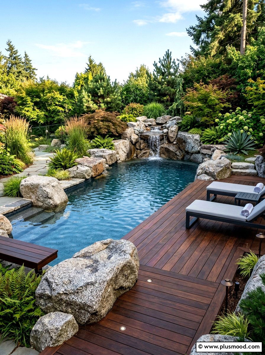Granite Boulder Pool Landscaping - 25 pool landscaping ideas with boulders