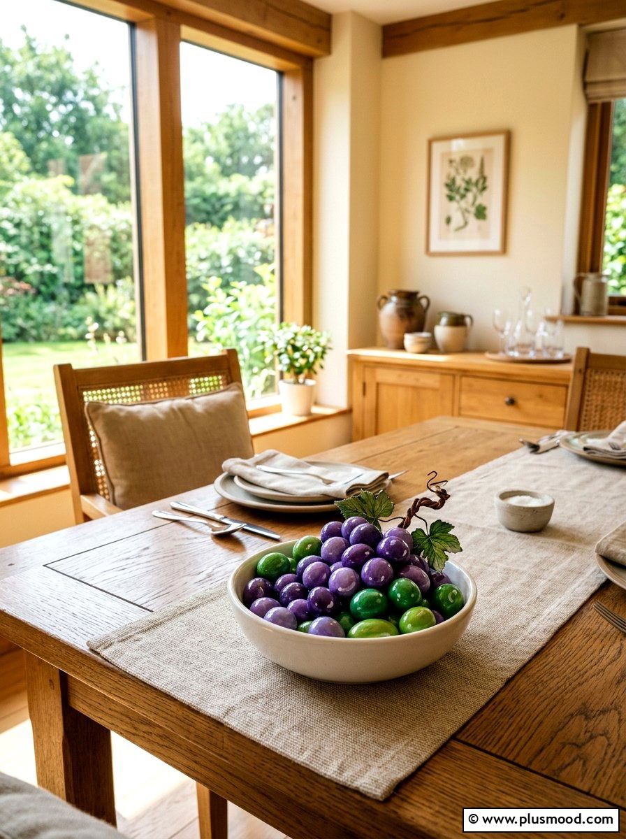 Grapes Bunch Rock Art - 25 painted rock ideas with food art