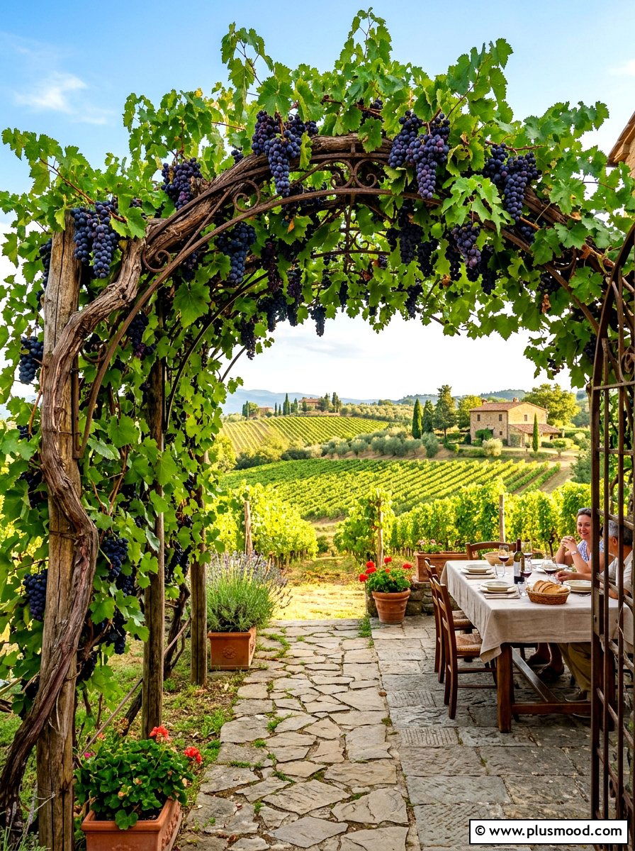 Grapevine Trellis Arch - 25 summer garden arch ideas