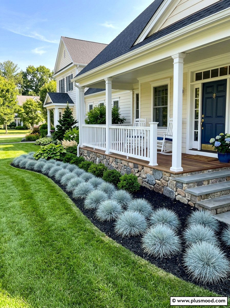 Grass Border Landscaping - 25 summer front porch landscaping ideas