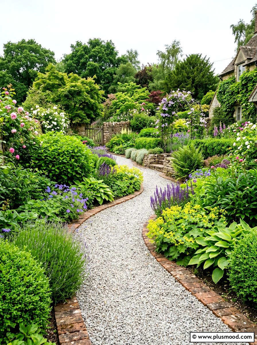 Gravel Garden Path - 25 summer backyard garden ideas