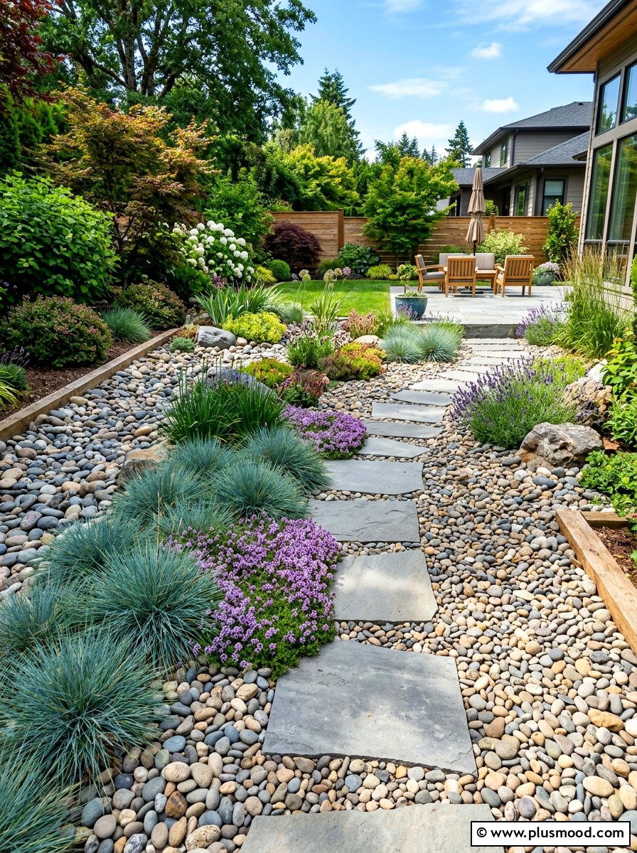 Gravel Garden - 25 summer drought tolerant garden ideas