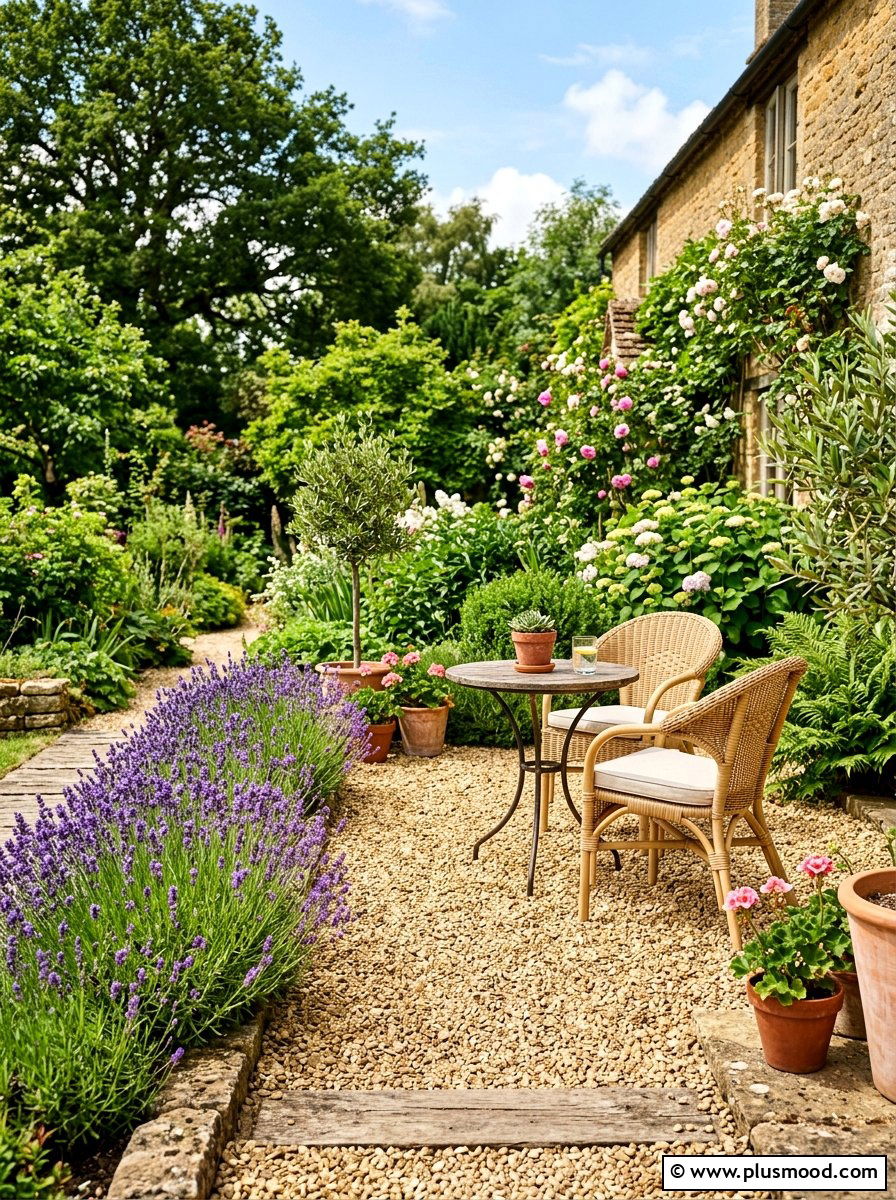 Gravel Patio - 25 small backyard ideas for corner lots