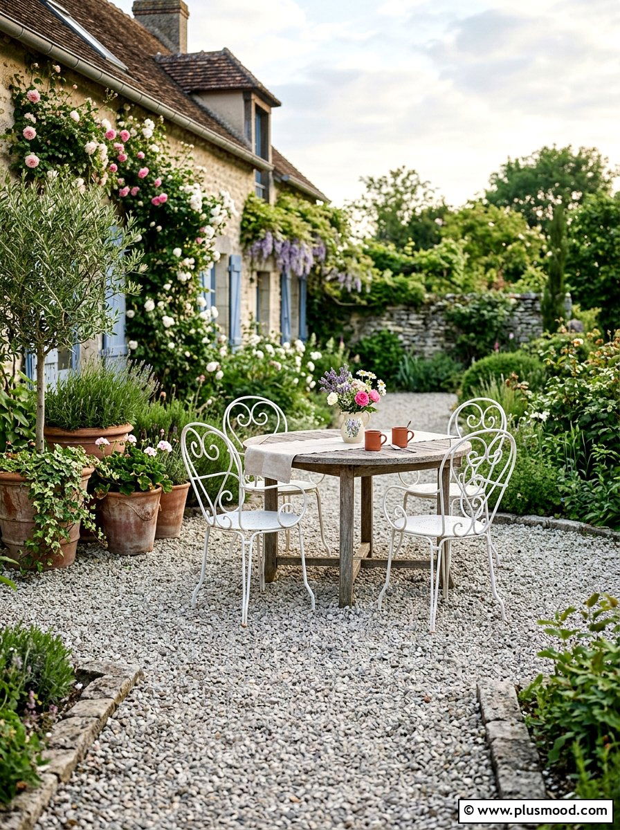 Gravel Patio Area - 25 small backyard ideas for relaxing