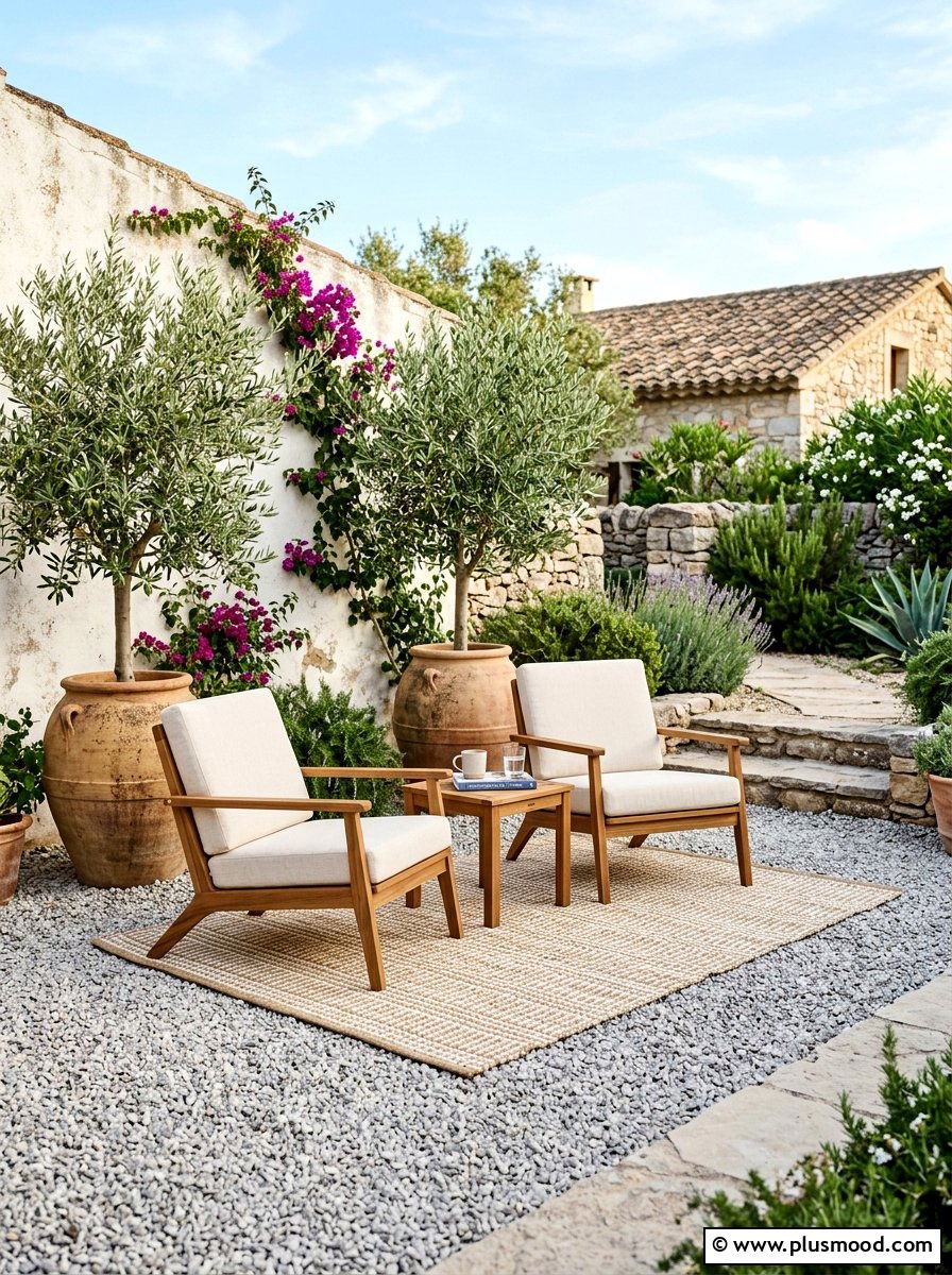 Gravel Patio Layout - 25 Small Backyard Ideas