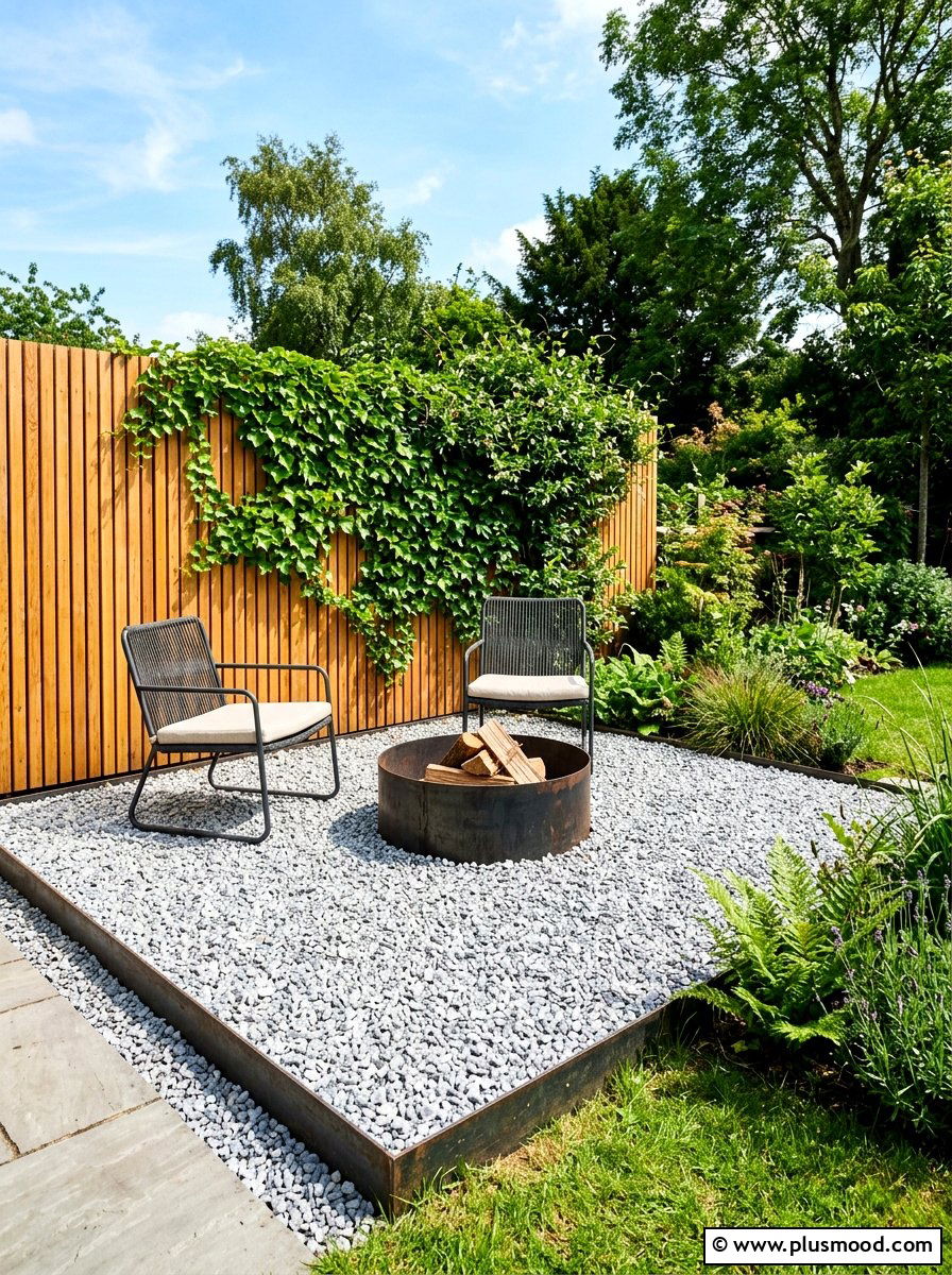 Gravel Patio Space - 25 summer backyard ideas for small spaces