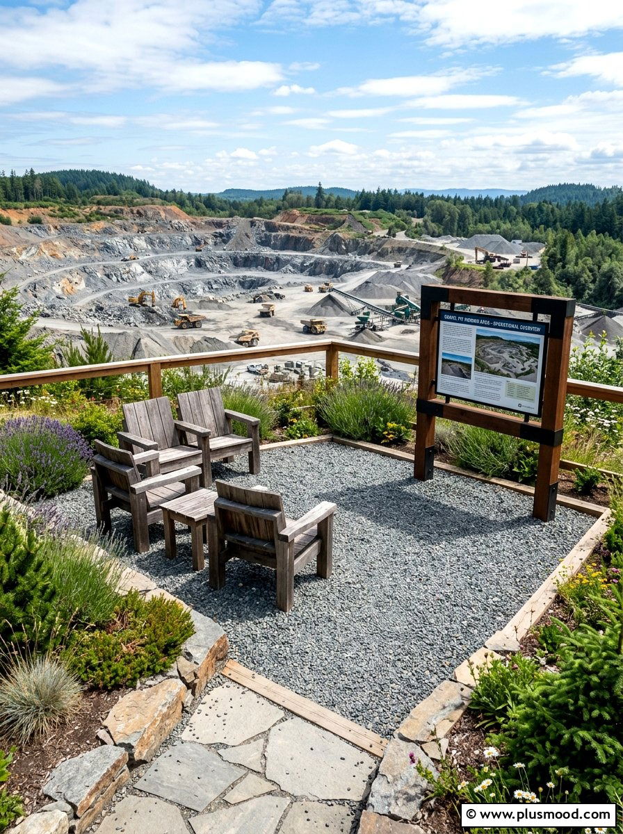 Gravel Pit Viewing Area - 25 small backyard ideas with movie screen