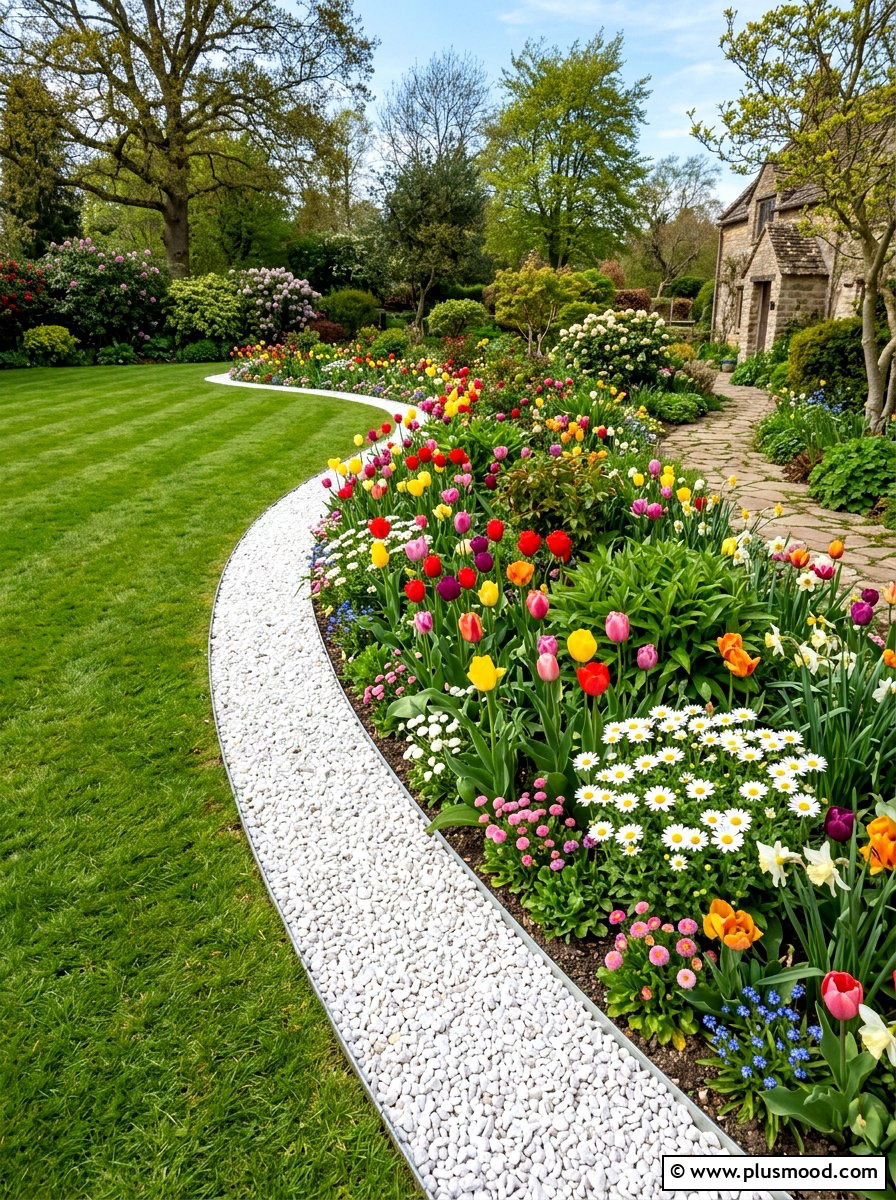 Gravel garden border - 25 small backyard ideas with gravel