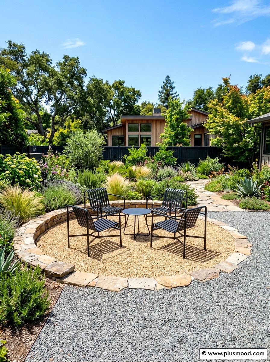 Gravel patio - 25 summer landscape design ideas
