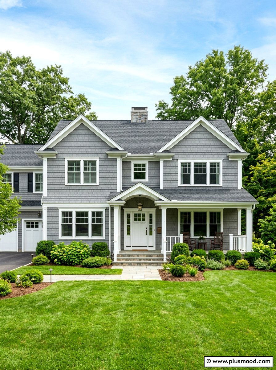 Gray Shingle Siding - 25 summer neutral curb appeal ideas