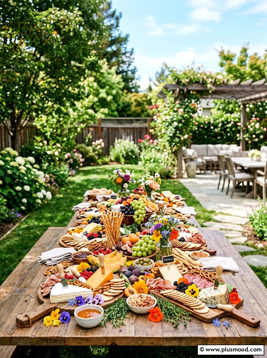 Grazing Table - 25 small backyard ideas for weddings