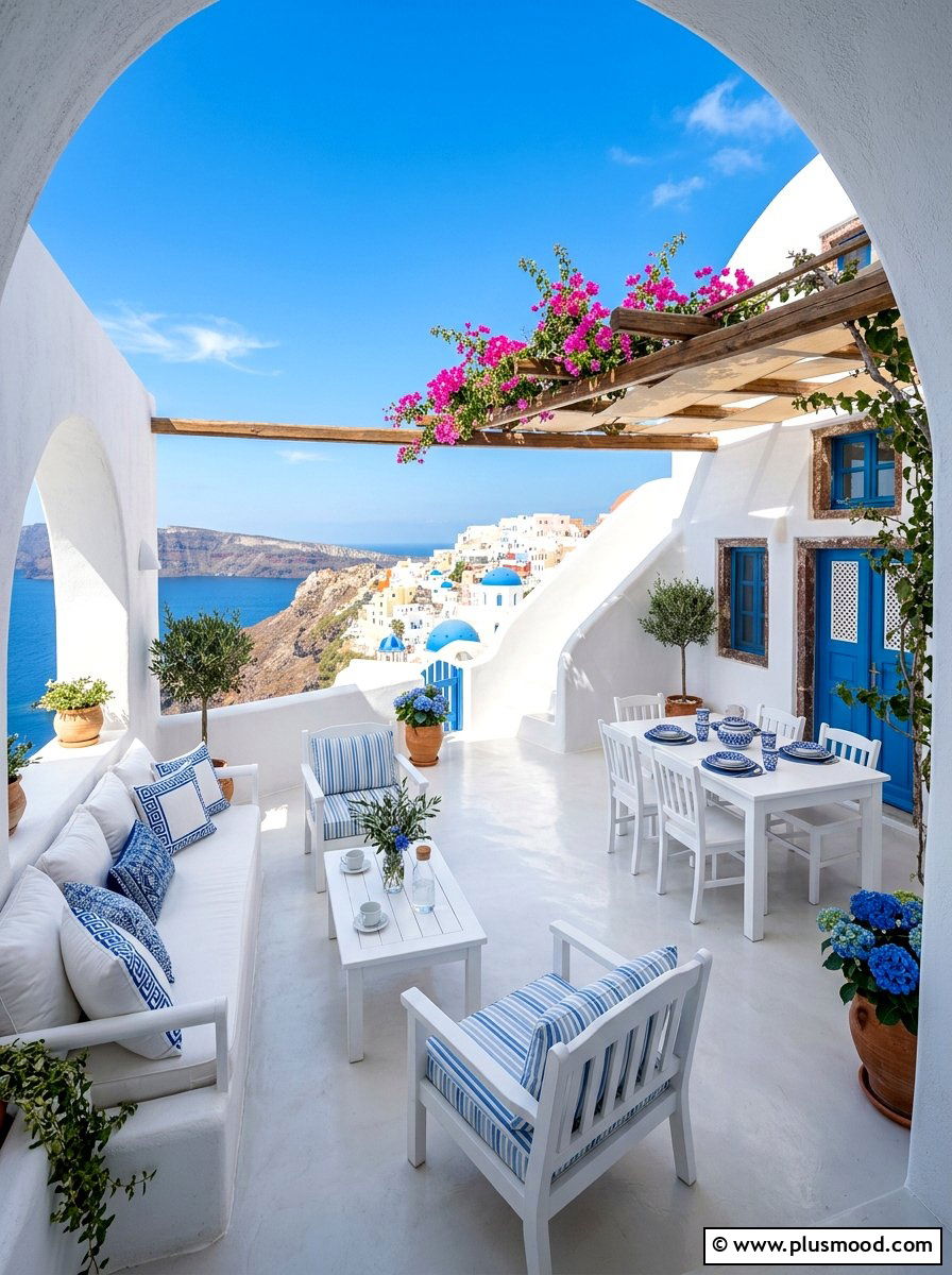 Greek Island Style Decor - 25 summer Mediterranean patio ideas