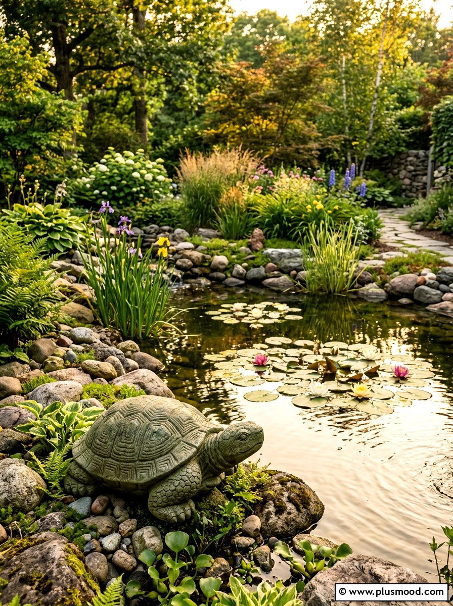 Green Land Turtle Stone - 25 painted rock ideas with turtle art
