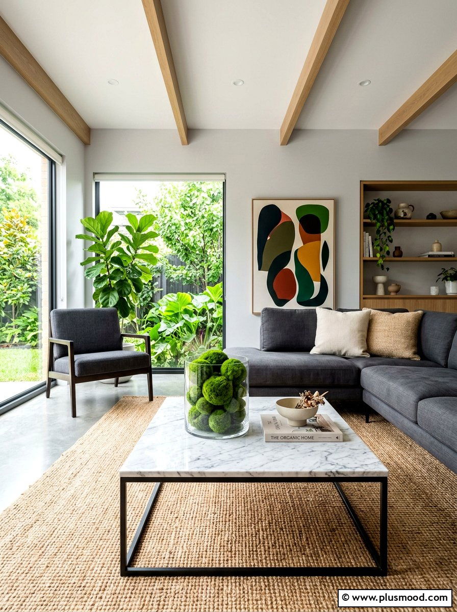 Green Moss Ball Vase Filler - 25 summer vase filler ideas for living room