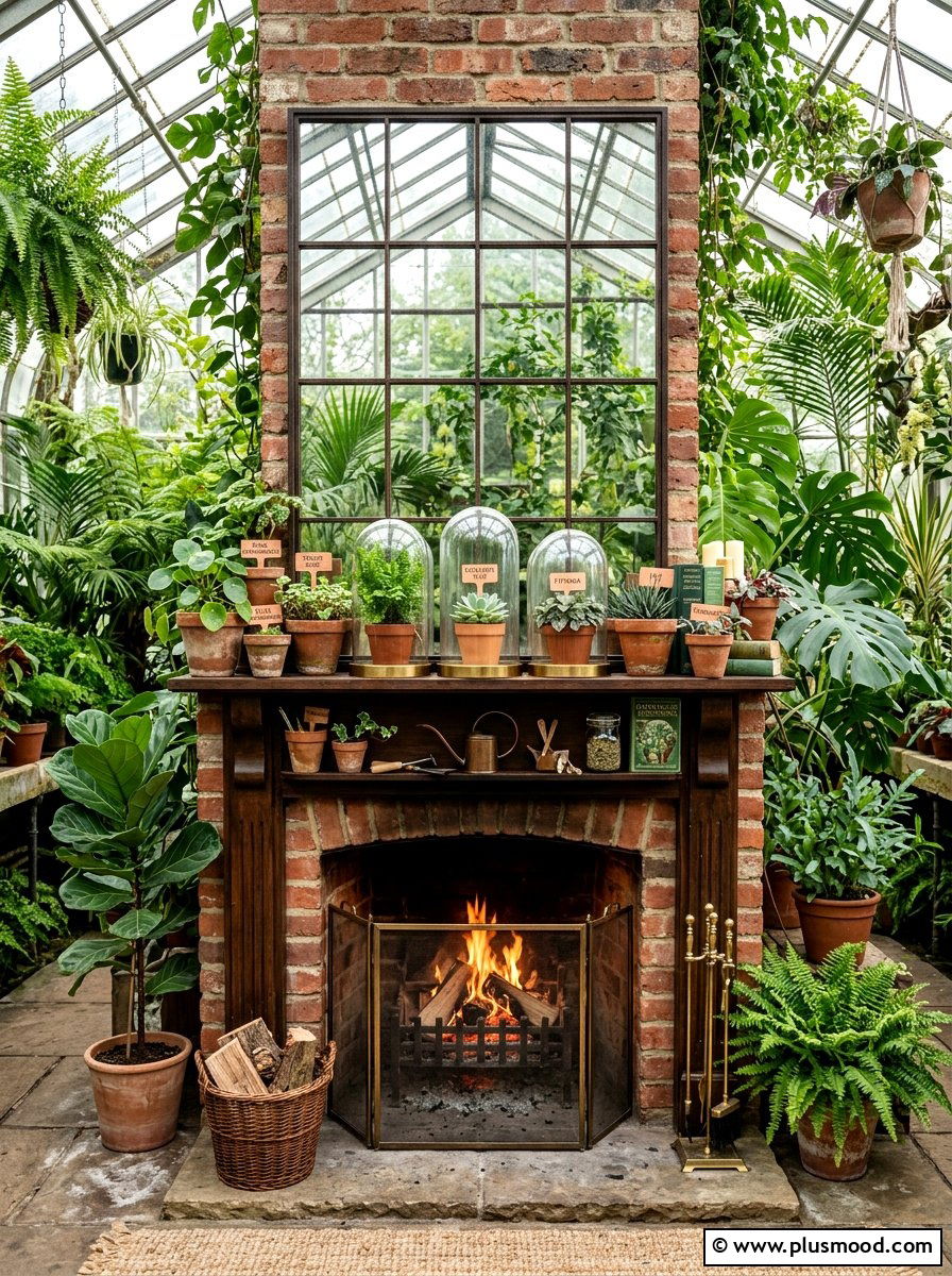 Greenhouse Fireplace Decor - 25 summer mantel ideas for living room