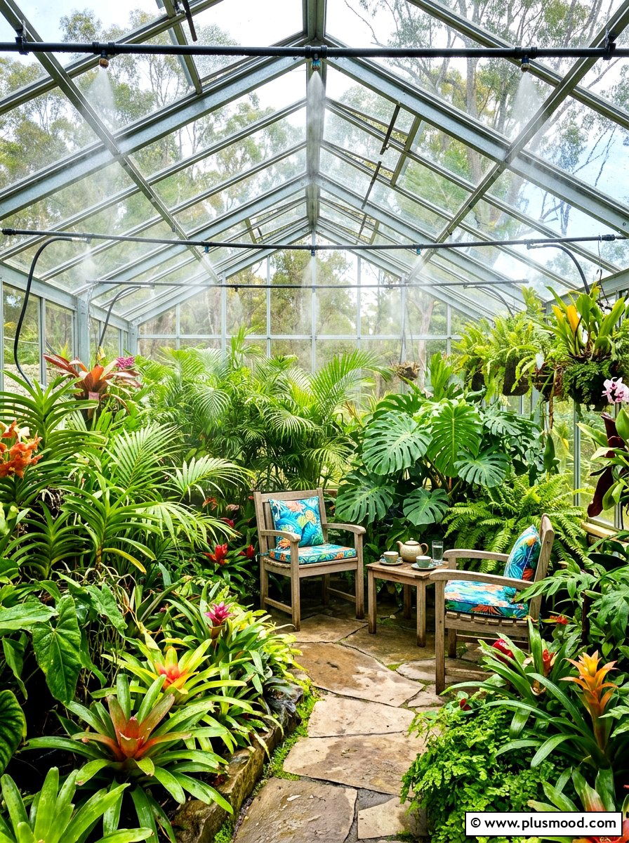 Greenhouse Misting System - 25 summer misting patio ideas