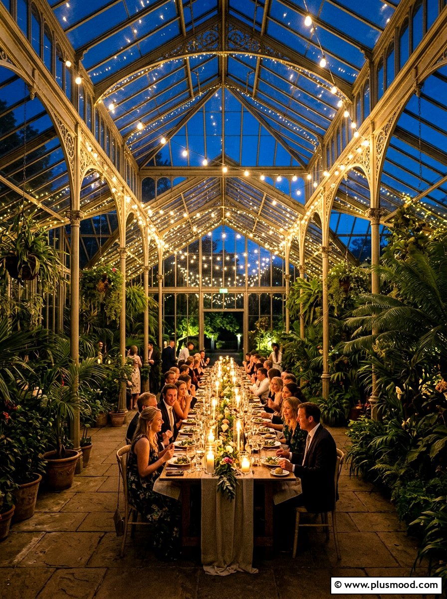 Greenhouse Party Lighting - 25 summer string light party ideas