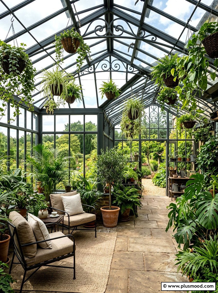 Greenhouse Style Conservatory - 25 best summer home decor ideas