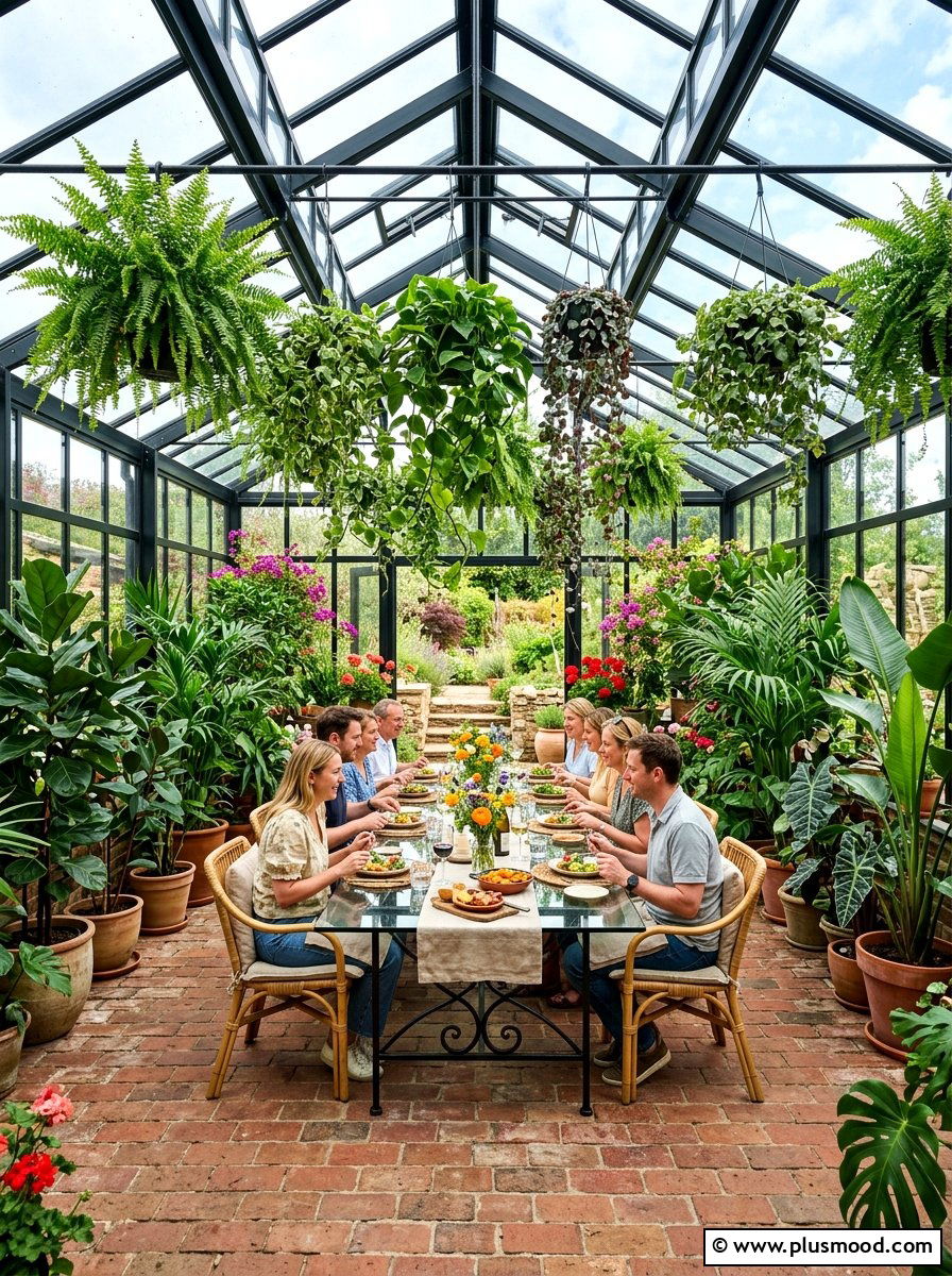 Greenhouse Style Dining Room - 25 summer decor ideas for open concept homes