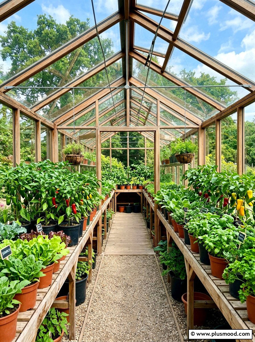 Greenhouse Vegetable Garden - 25 summer vegetable garden ideas