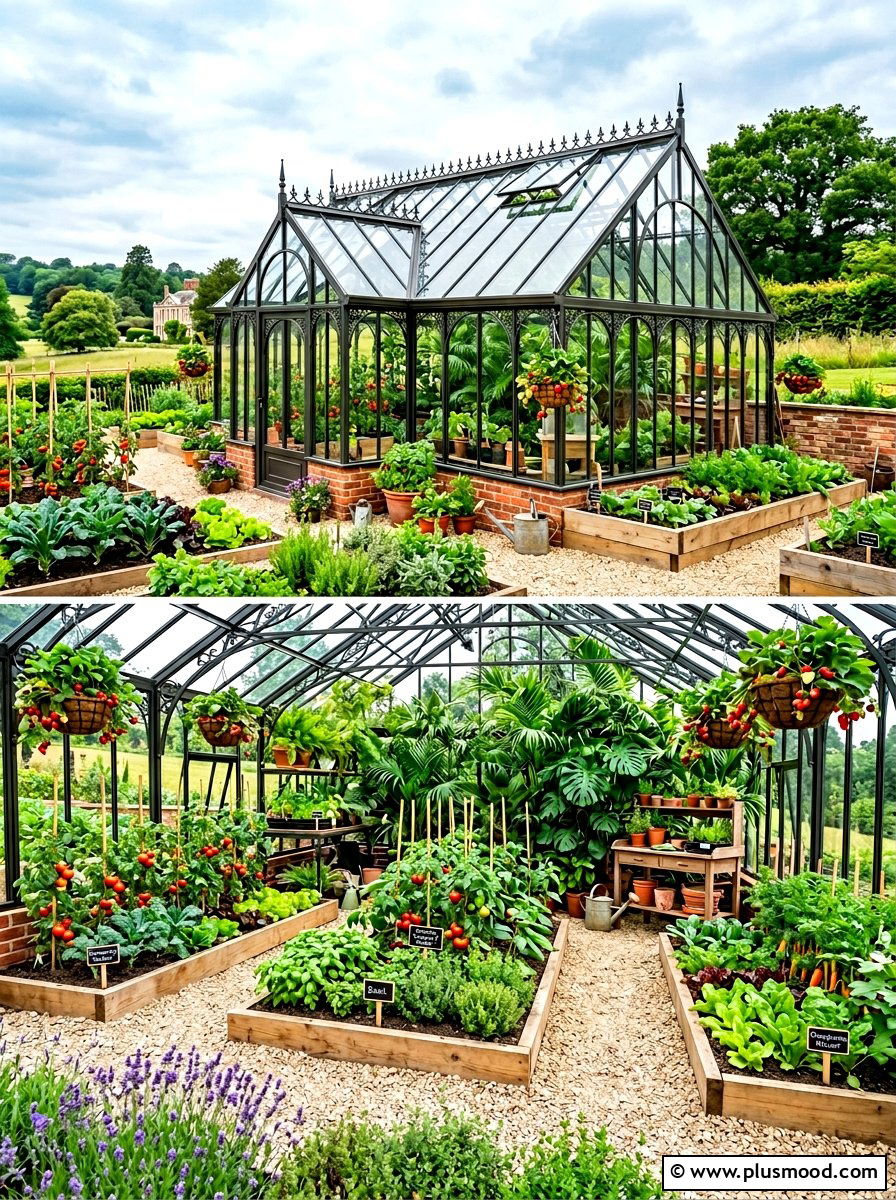 Greenhouse Vegetable Garden - 25 summer edible garden ideas