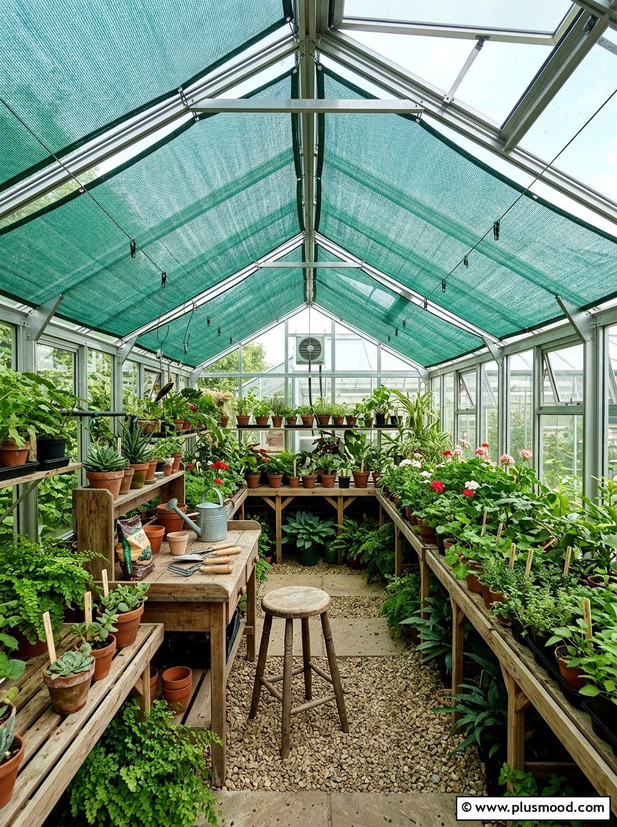 Greenhouse With Shade Cloth - 25 small backyard ideas with shade