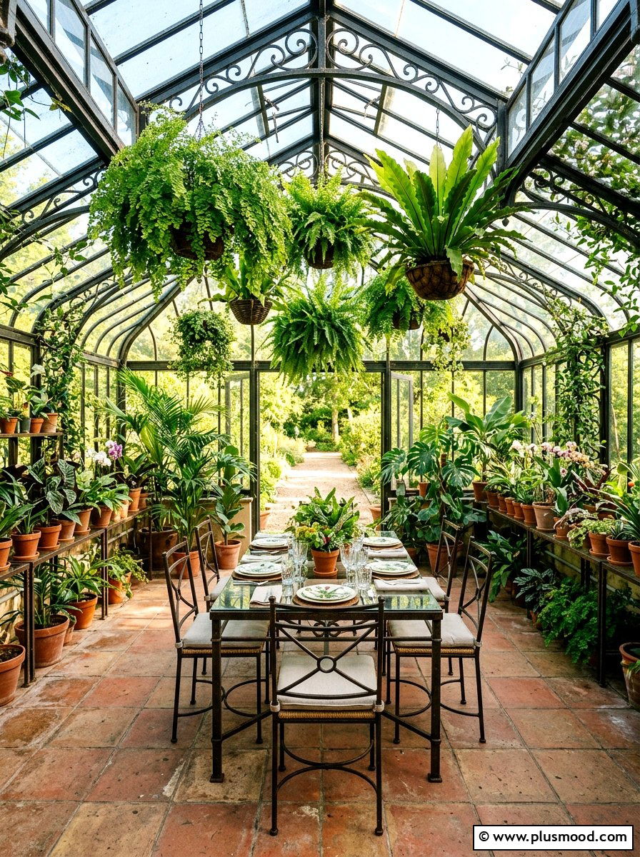 Greenhouse dining room - 25 late summer entertaining ideas