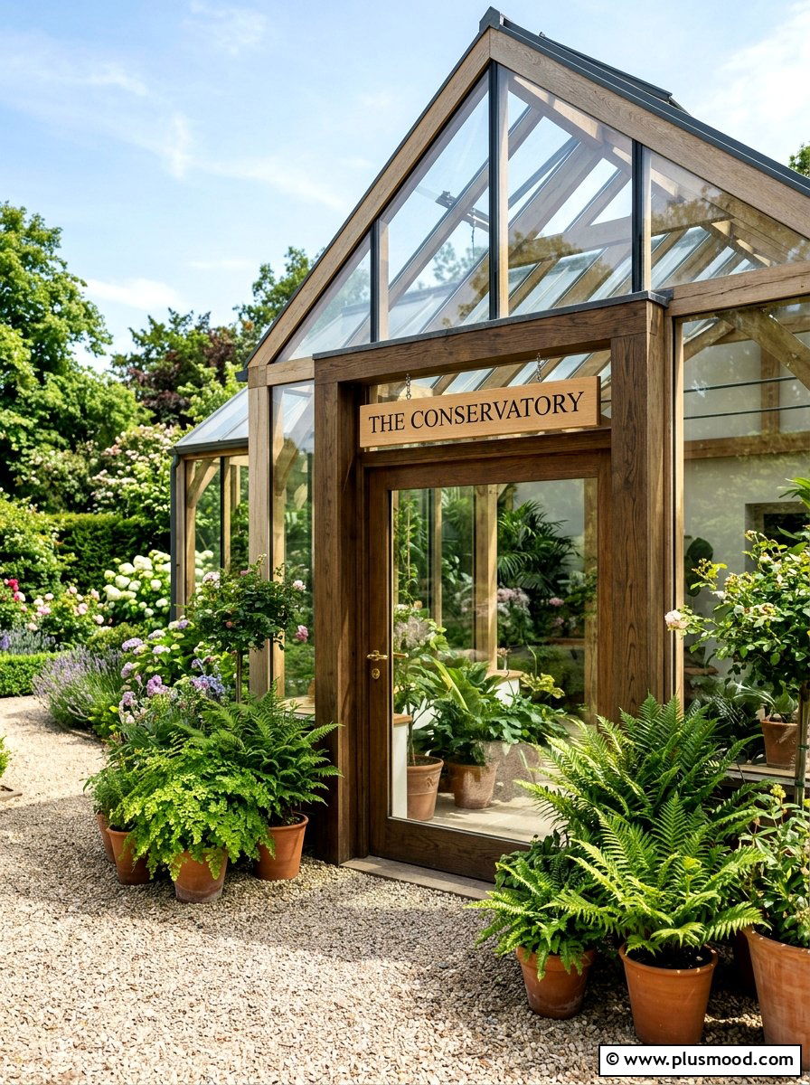 Greenhouse door wood sign - 25 outdoor garden decor ideas with wood signs