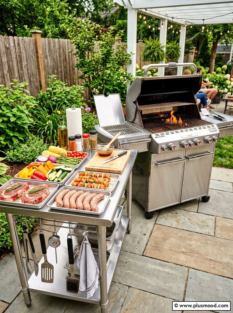 Grilling Prep Station - 25 summer summer barbecue ideas