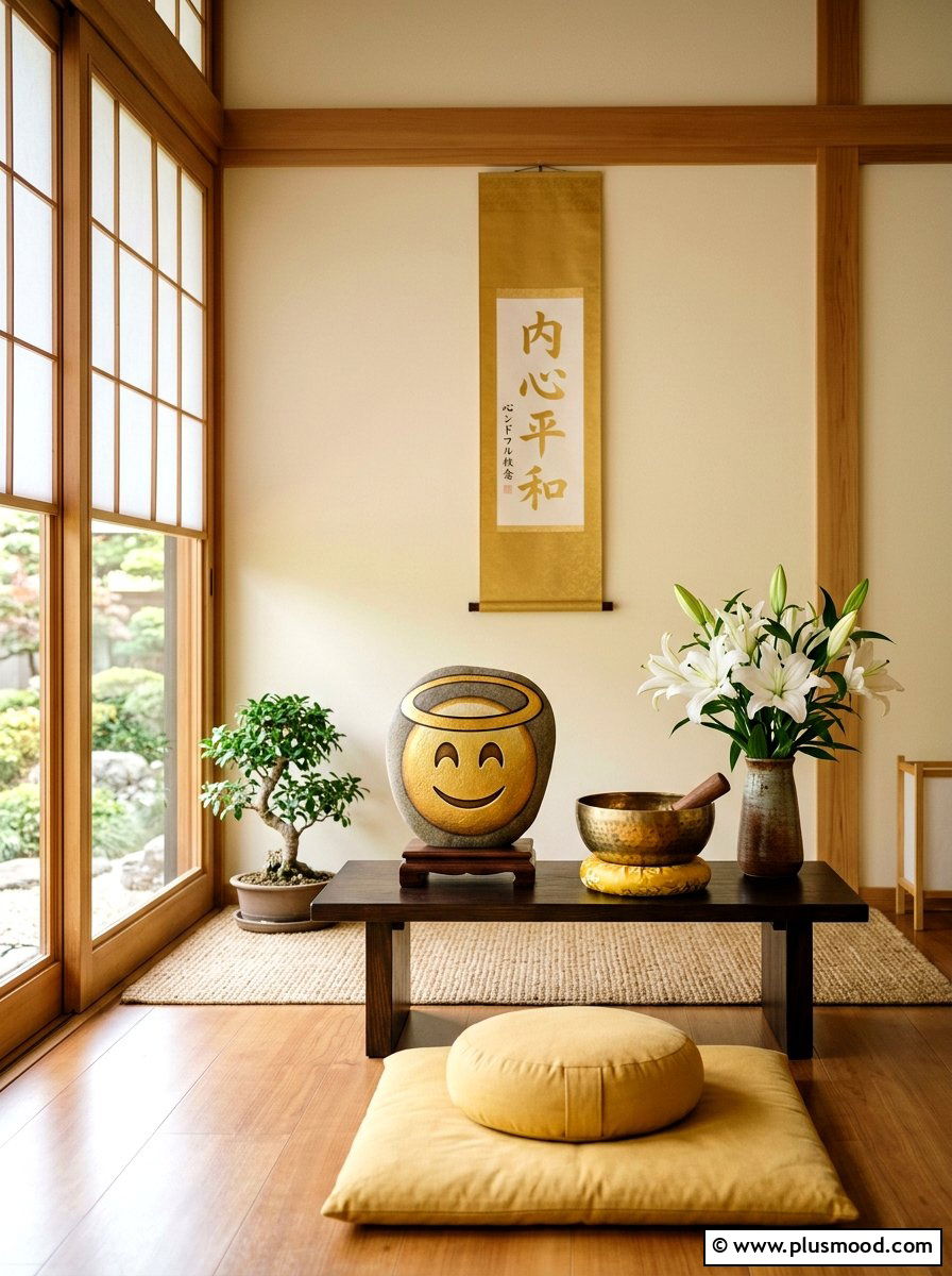 Halo Face Emoji Rock - 25 painted rock ideas with emoji faces