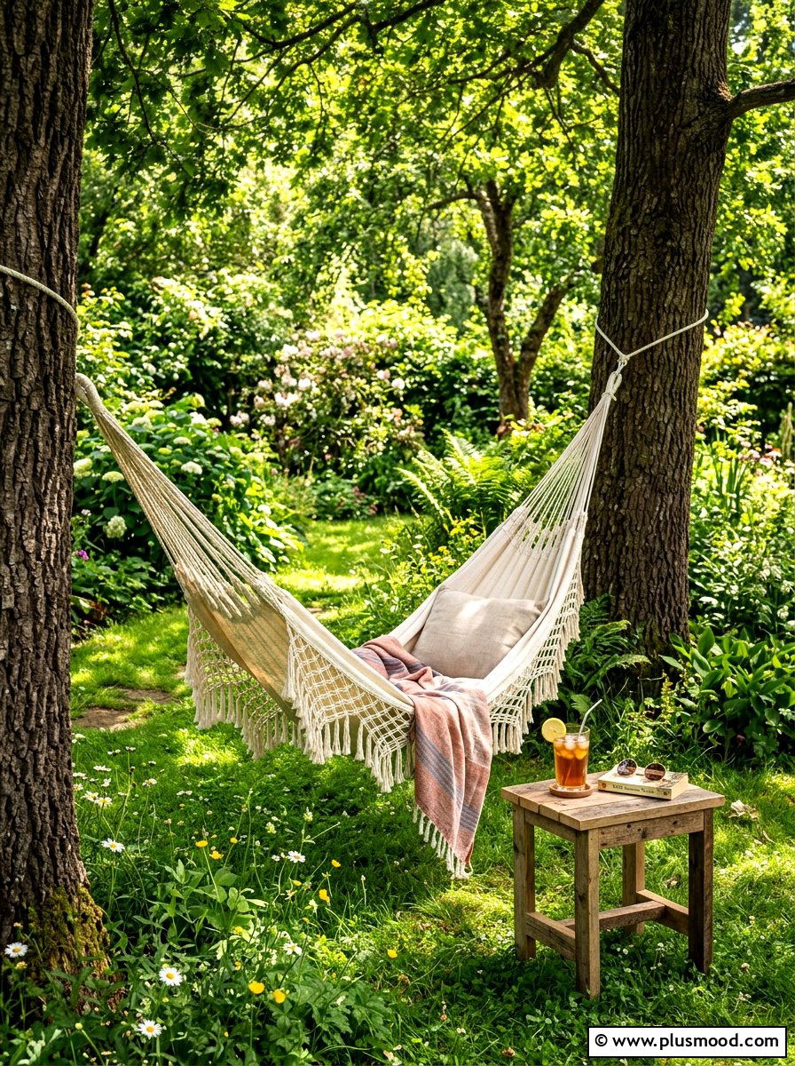 Hammock Area - 25 summer backyard landscaping ideas