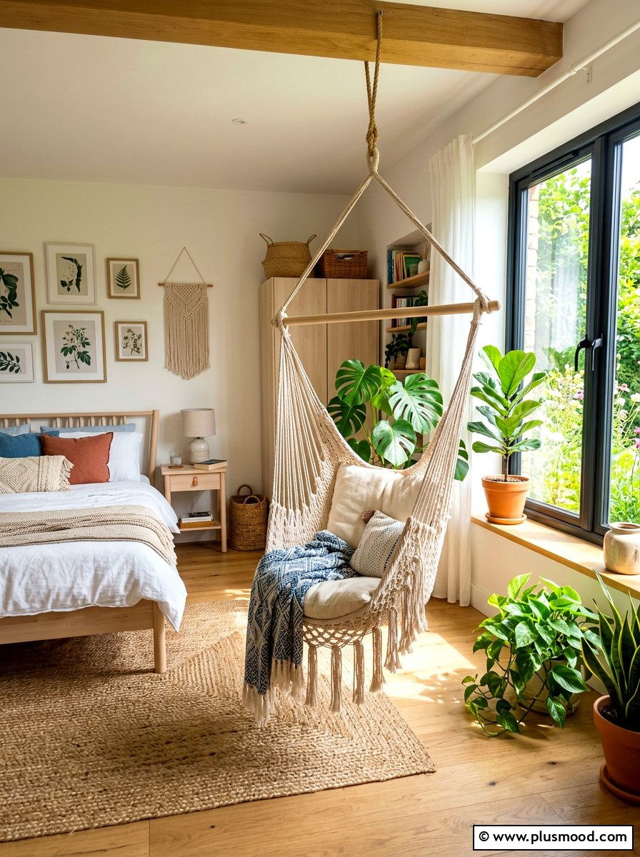 Hammock Chair Bedroom - 25 summer girls bedroom ideas