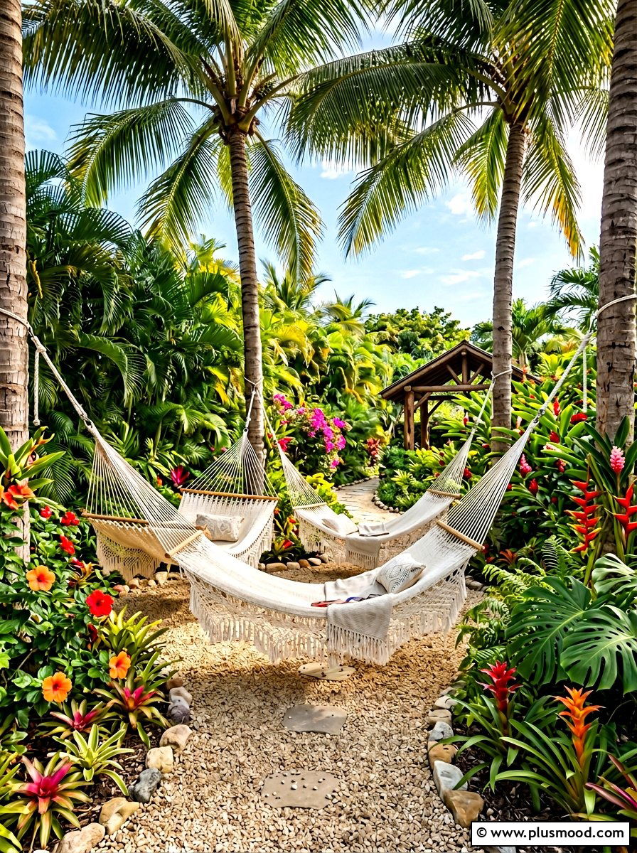 Hammock Garden - 25 summer resort style backyard ideas