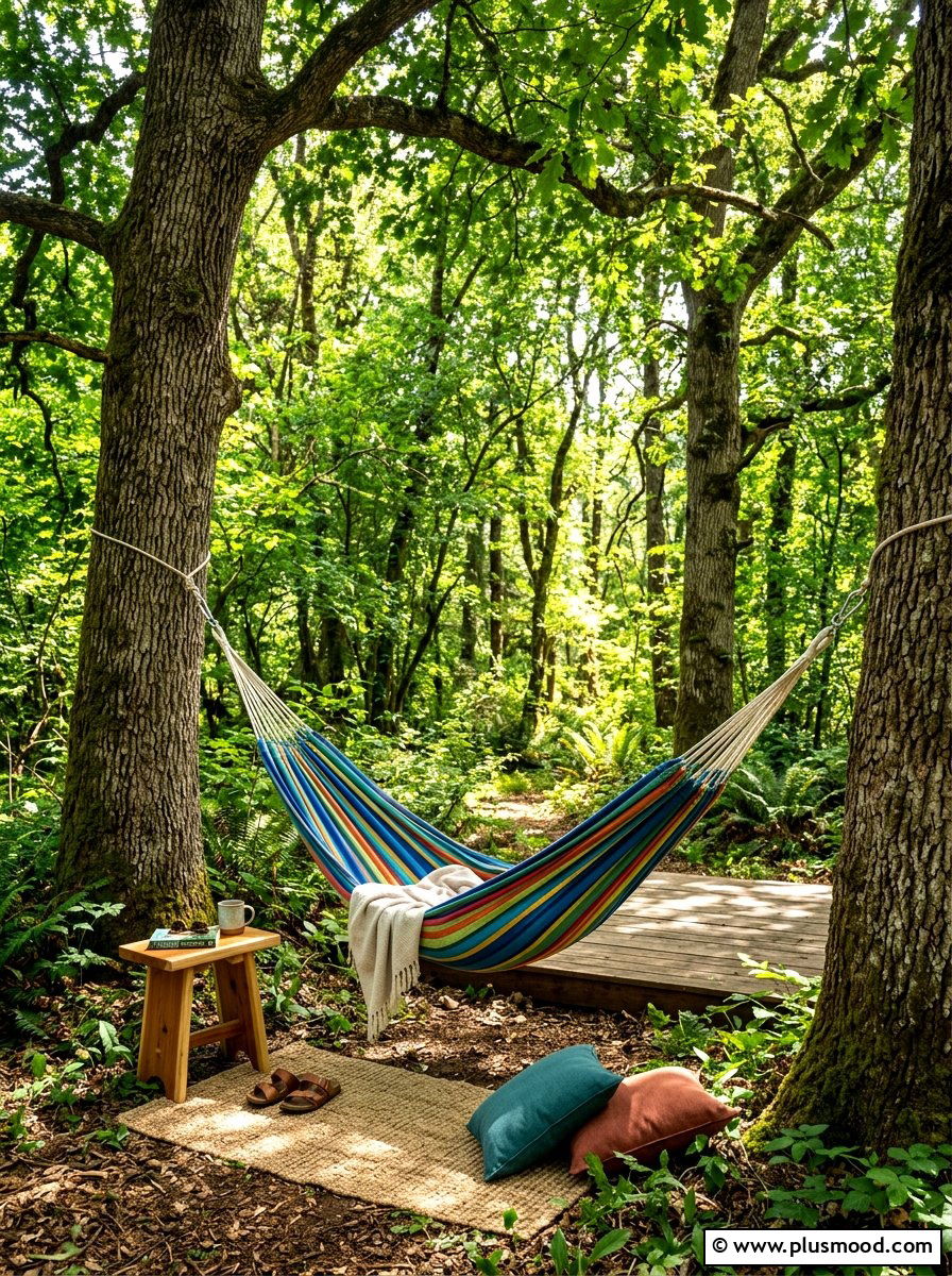 Hammock Hangout Area - 25 summer landscape makeover ideas