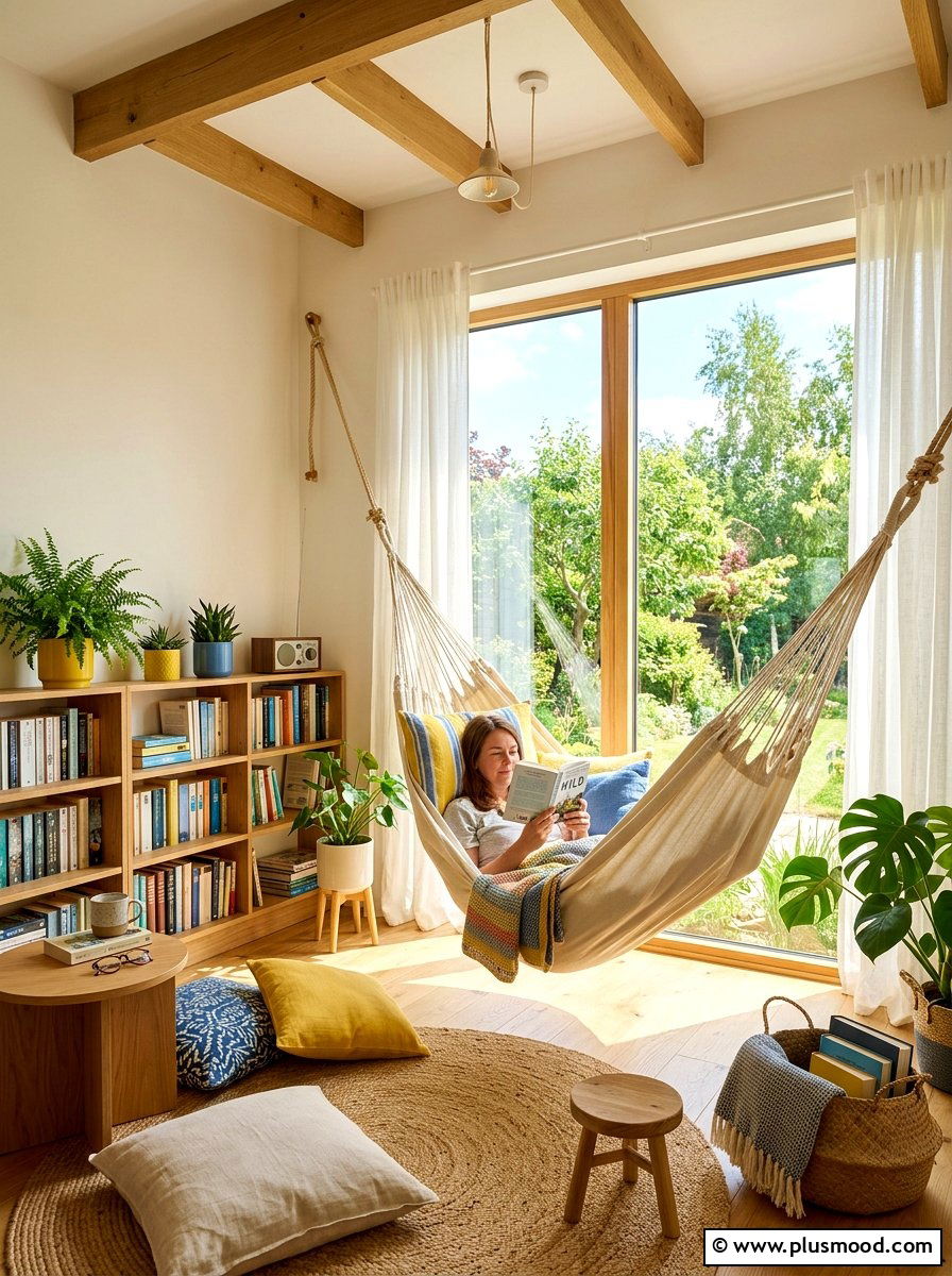 Hammock Reading Room - 25 summer room decor ideas