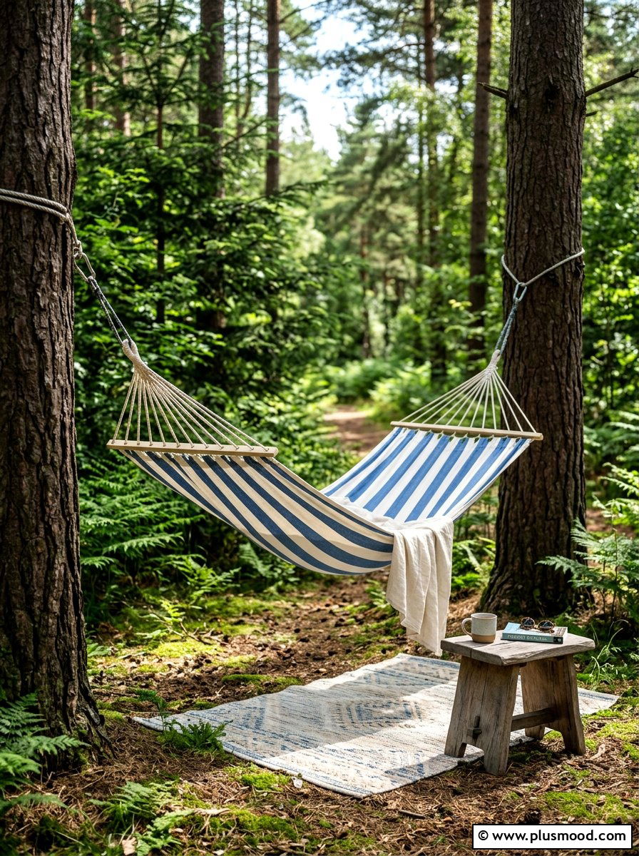 Hammock Relaxation Area - 25 summer garden ideas on a budget