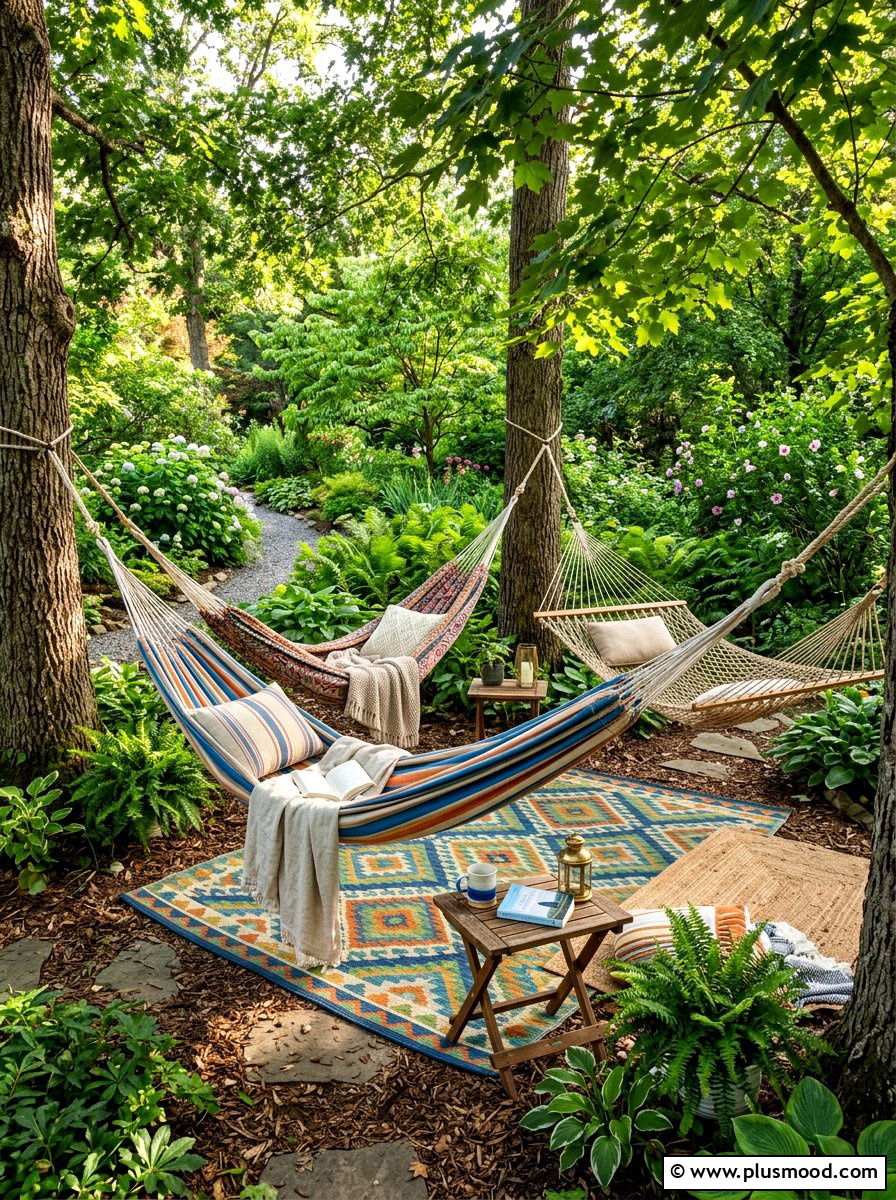 Hammock Relaxation Corner - 25 summer backyard party ideas
