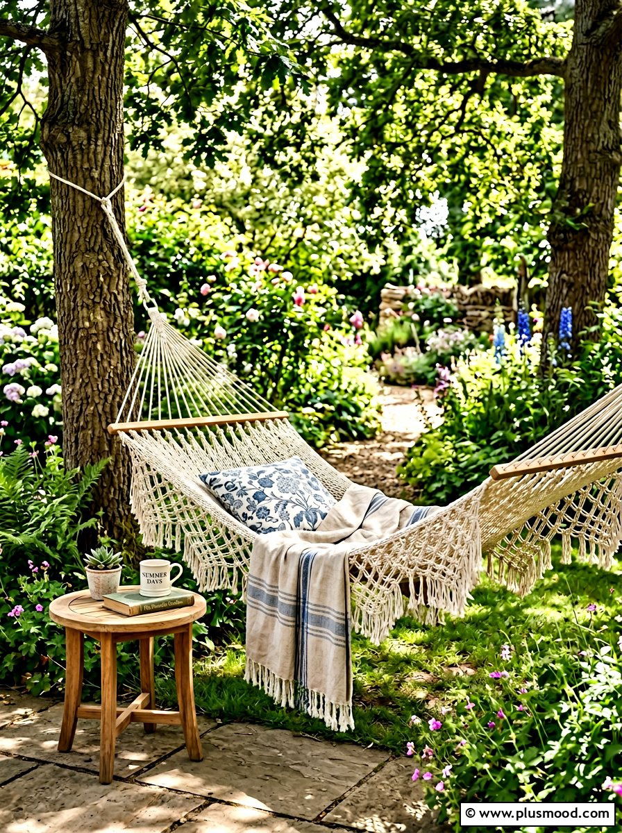 Hammock Relaxation Spot - 25 simple summer patio ideas