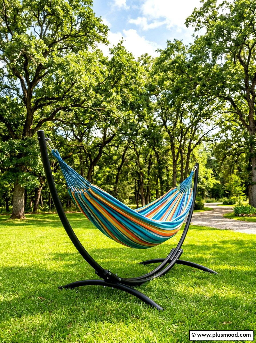 Hammock Stand - 25 summer patio refresh ideas