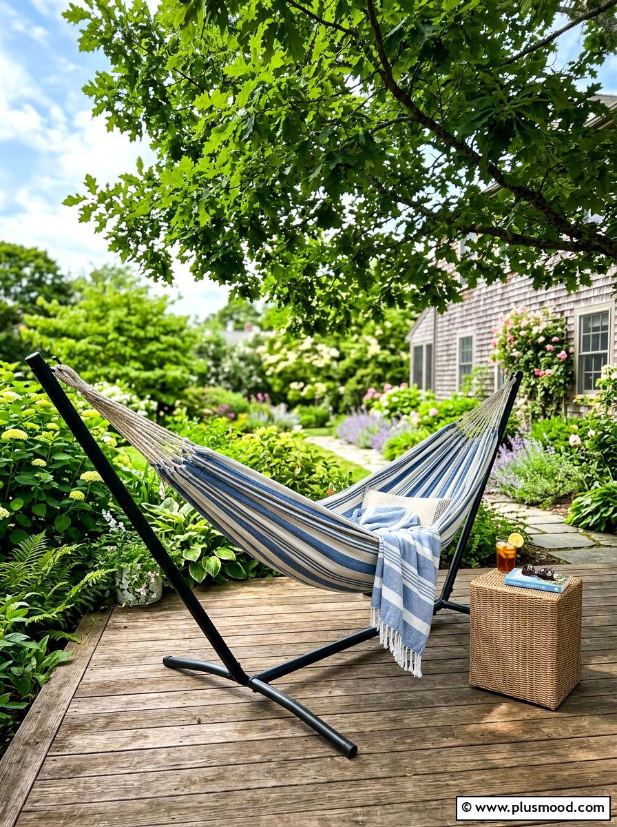 Hammock With Stand - 25 summer patio ideas